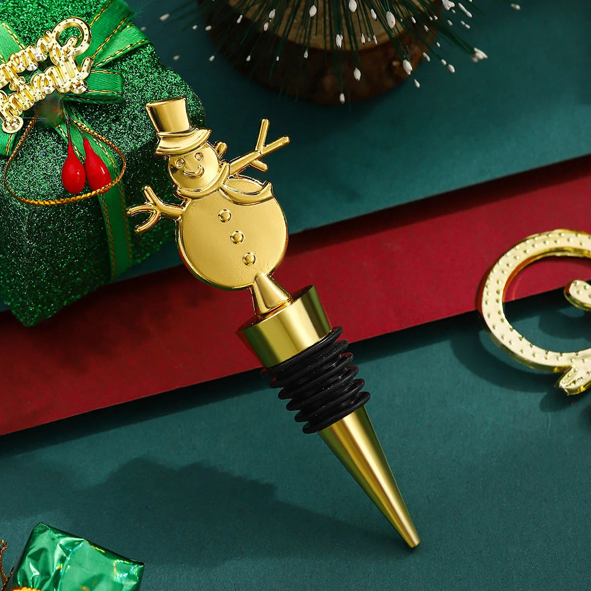 Tapa navideña para vino