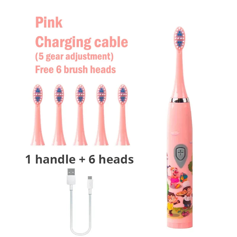 Cepillo de dientes eléctrico sónico para niños - carga USB