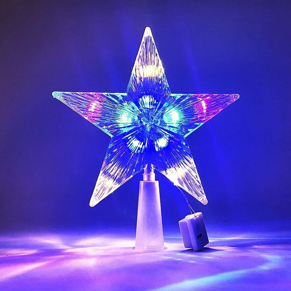 Estrella para árbol - luz LED - alto 15 cm