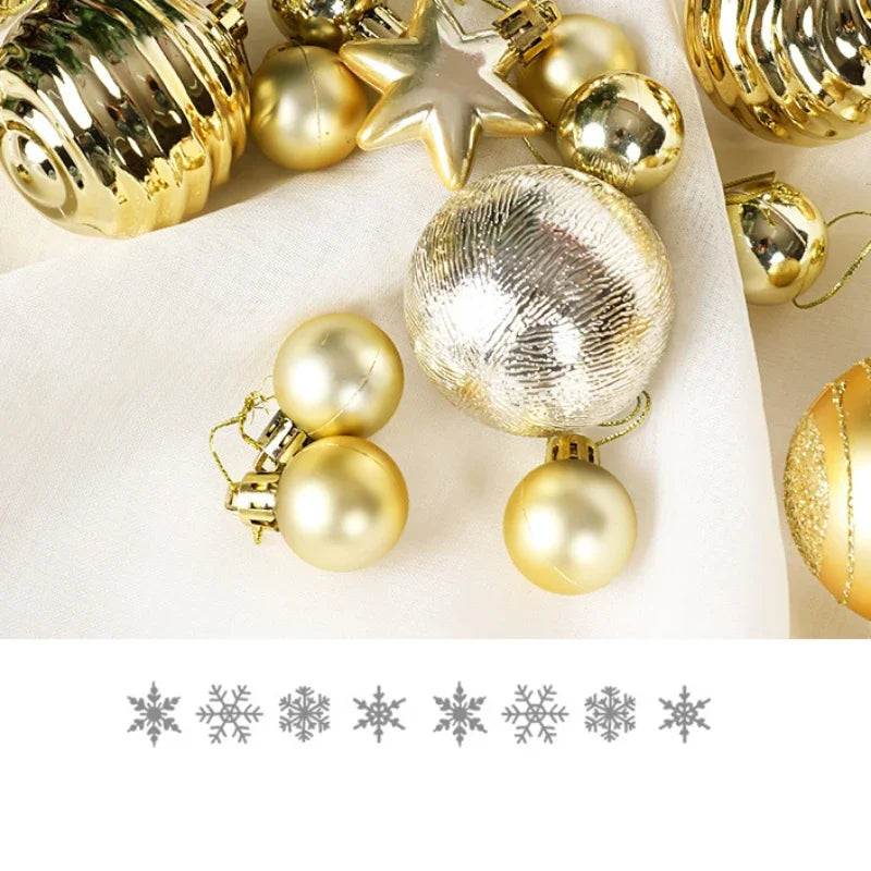 Set de 36 bolas decorativas para el árbol