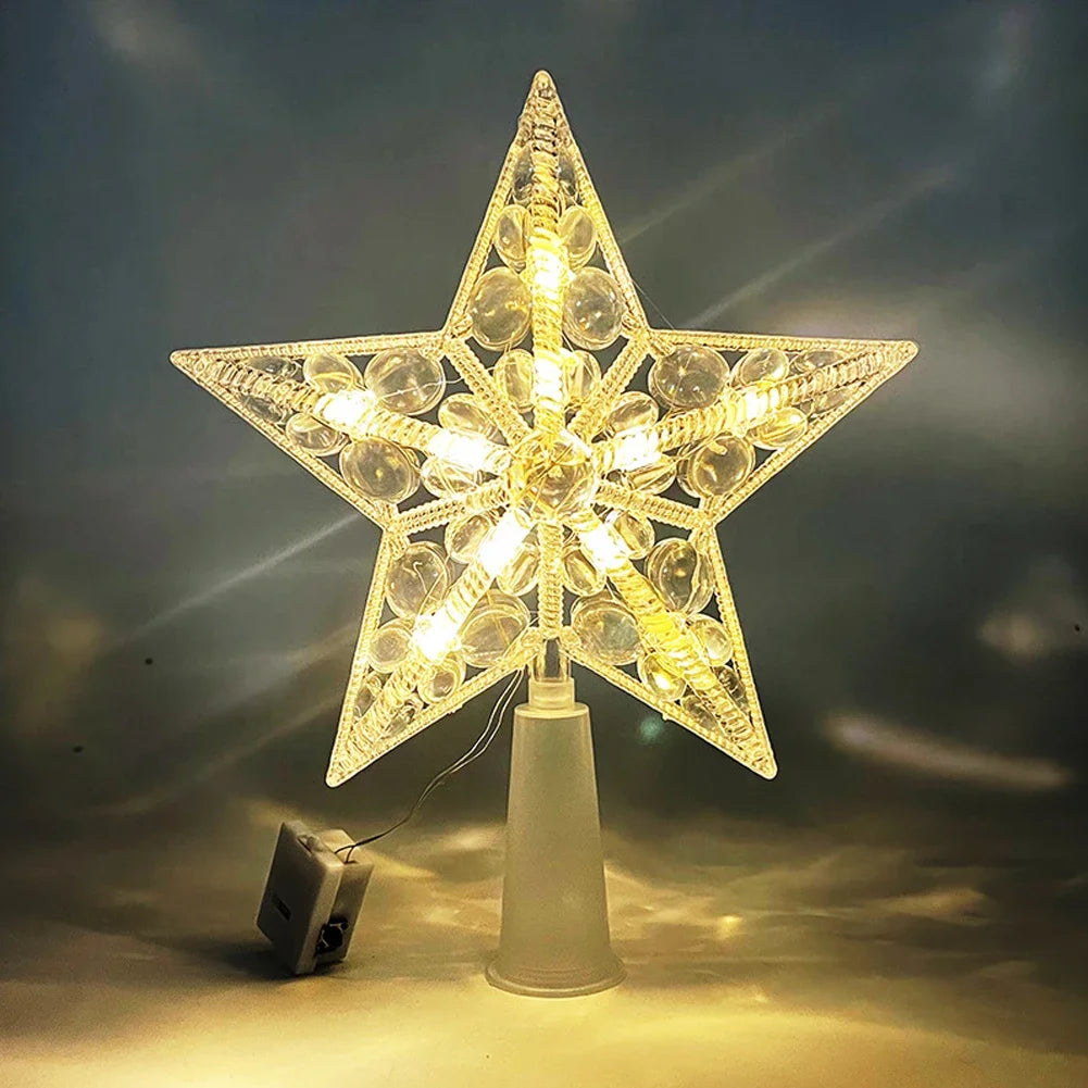 Estrella para árbol - luz LED - alto 15 cm
