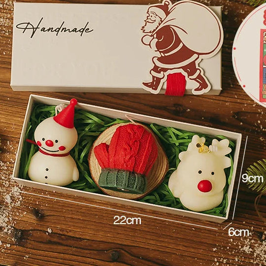 Set caja rectangular de 3 velas
