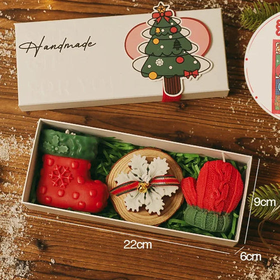 Set caja rectangular de 3 velas