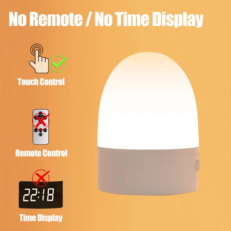 Lámpara LED nocturna táctil - carga USB