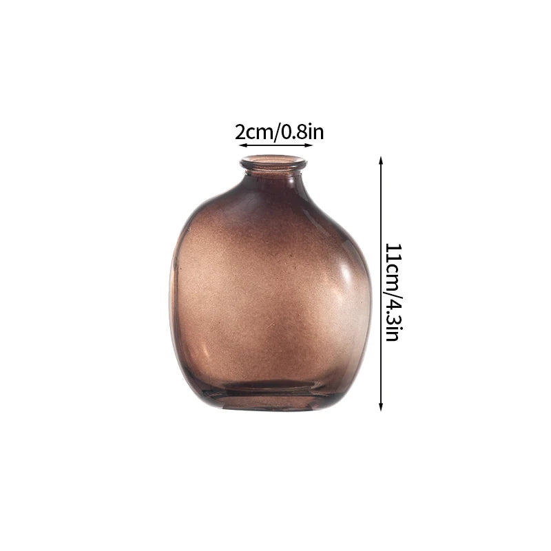 Florero de cristal irregular