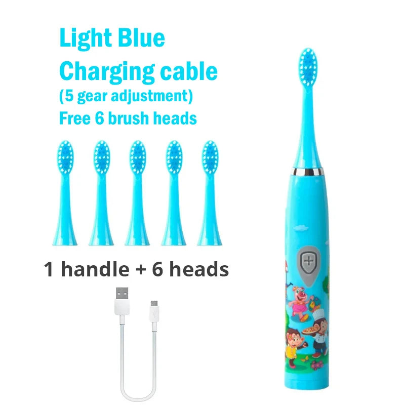 Cepillo de dientes eléctrico sónico para niños - carga USB