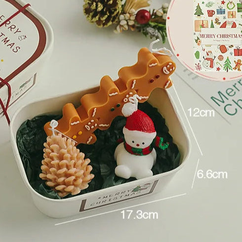 Set caja ovalada de 3 velas