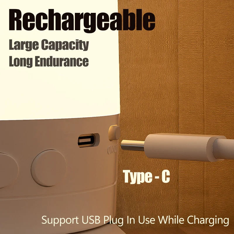 Lámpara LED nocturna táctil - carga USB