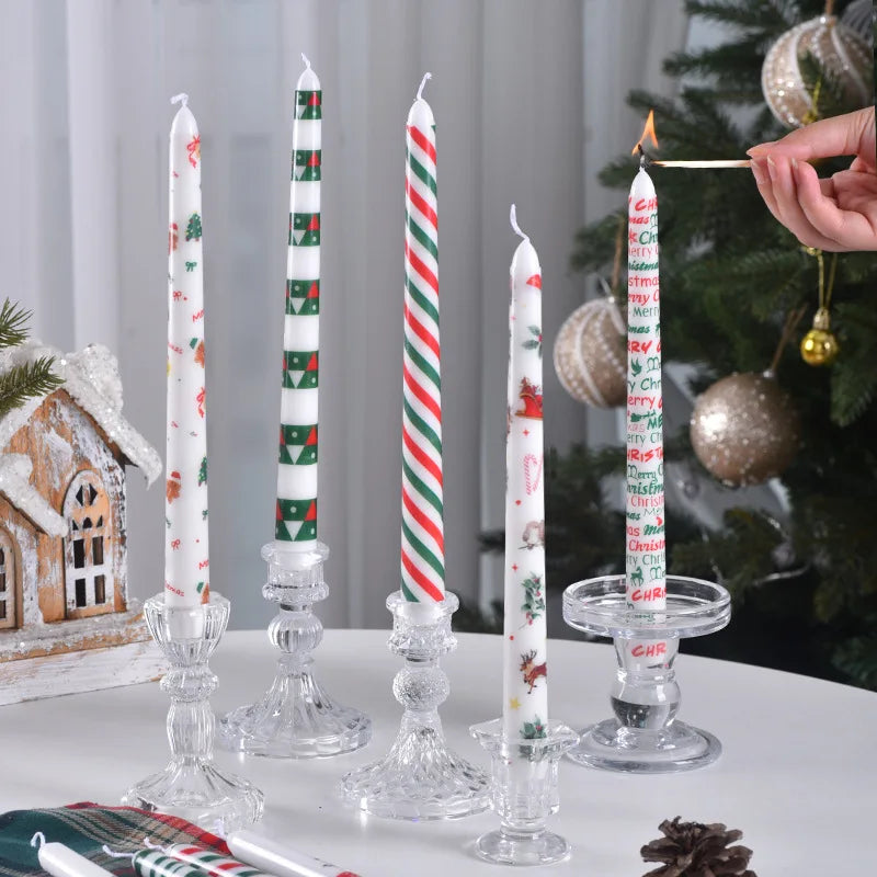 Set de 2 velas decorativas - longitud 25 cm