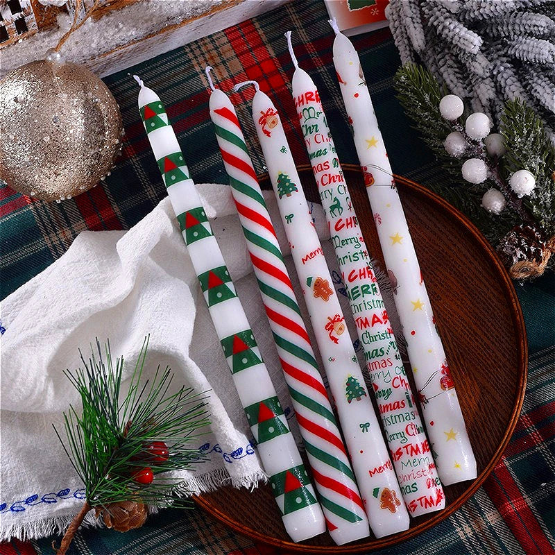 Set de 2 velas decorativas - longitud 25 cm