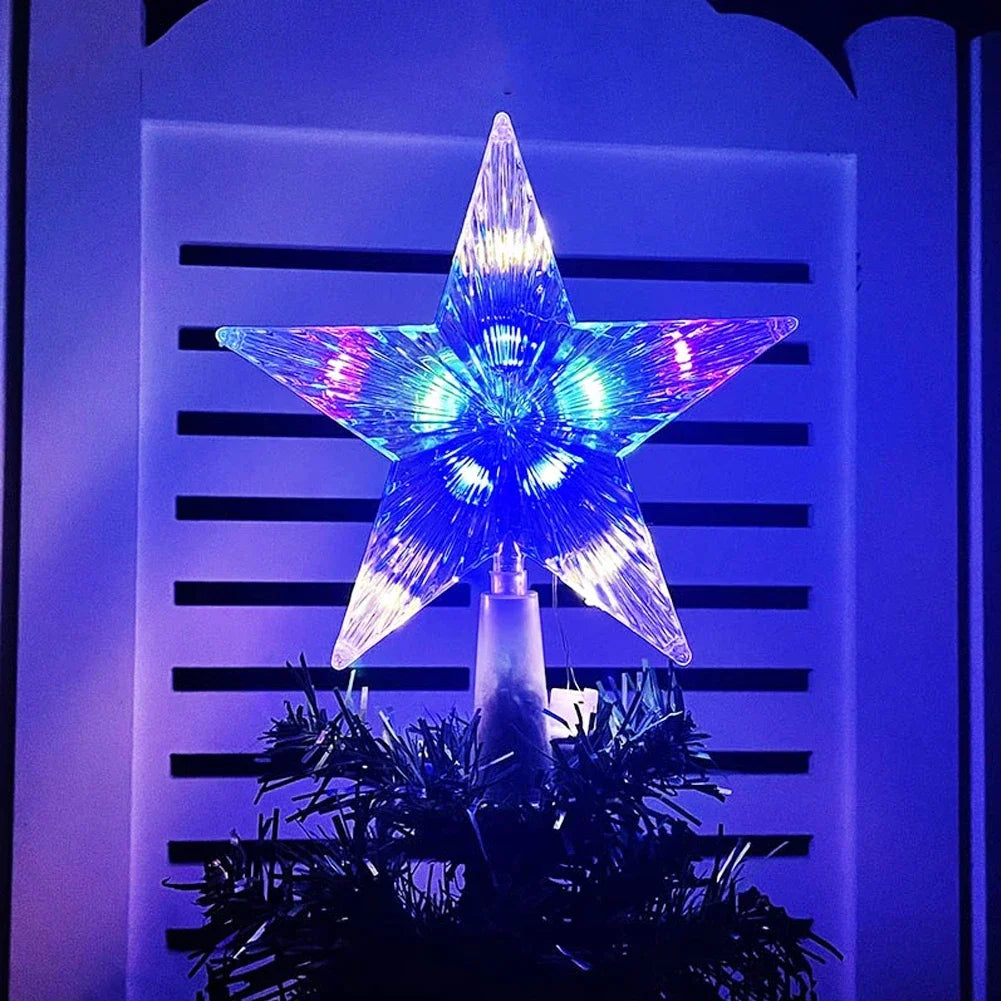 Estrella para árbol - luz LED - alto 15 cm