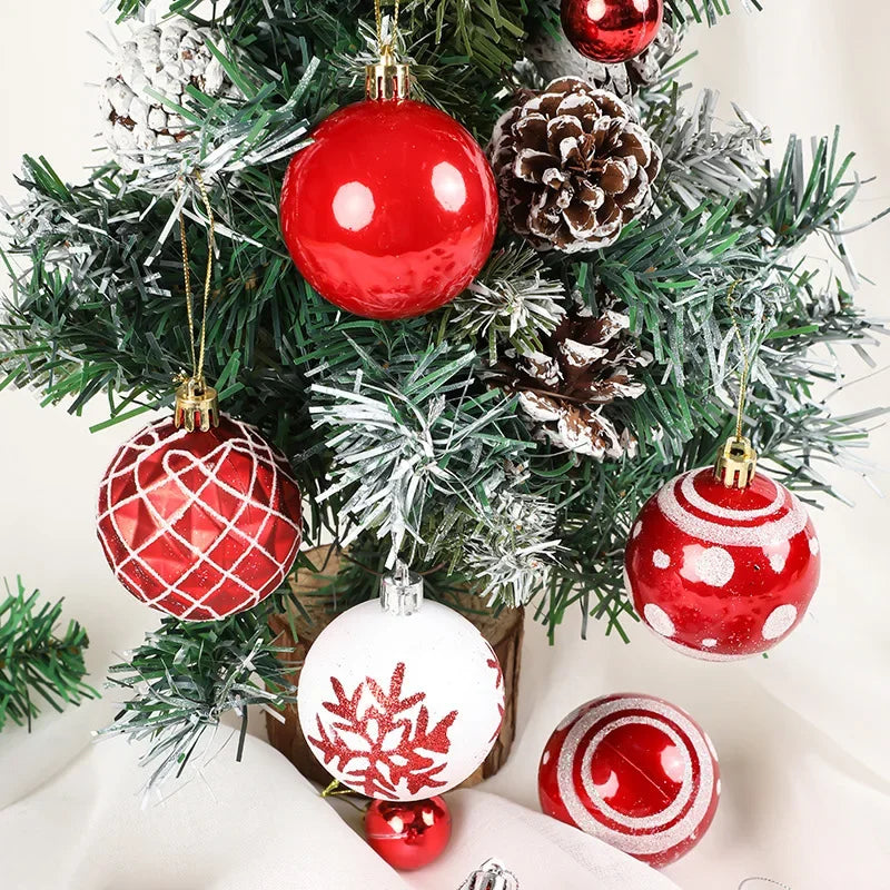 Set de 36 bolas decorativas para el árbol