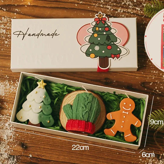 Set caja rectangular de 3 velas