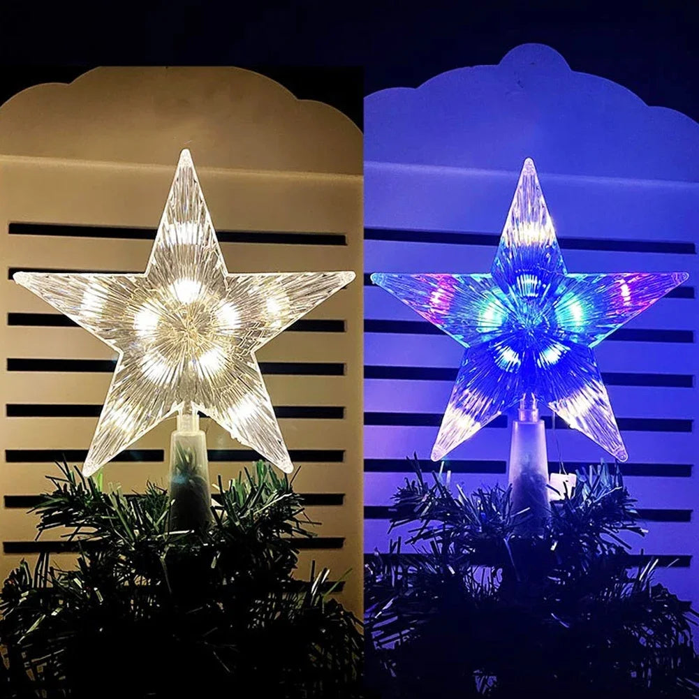 Estrella para árbol - luz LED - alto 15 cm