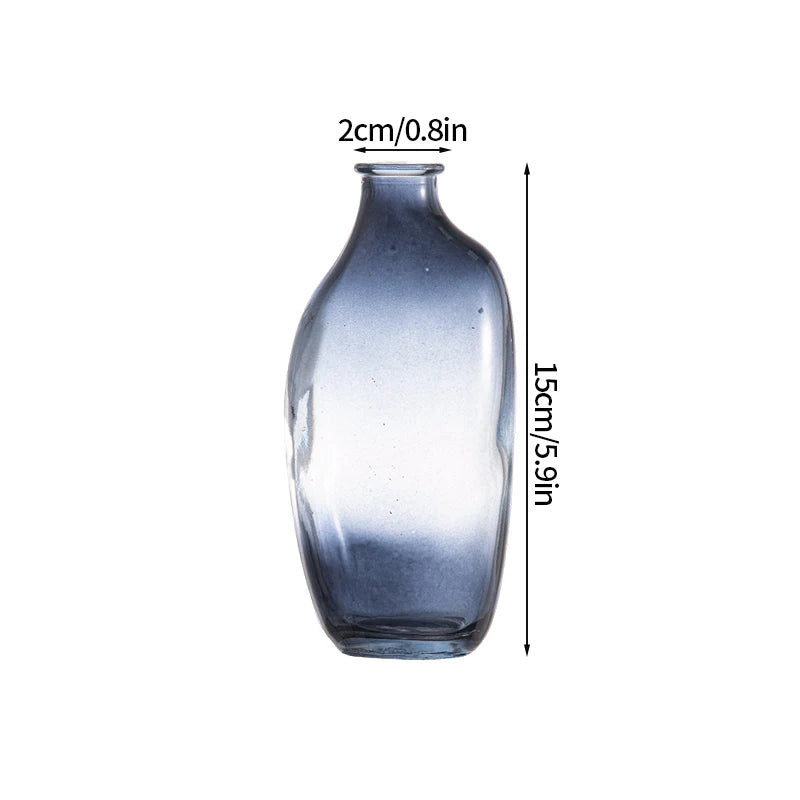 Florero de cristal irregular