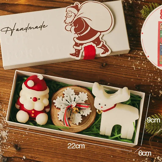Set caja rectangular de 3 velas