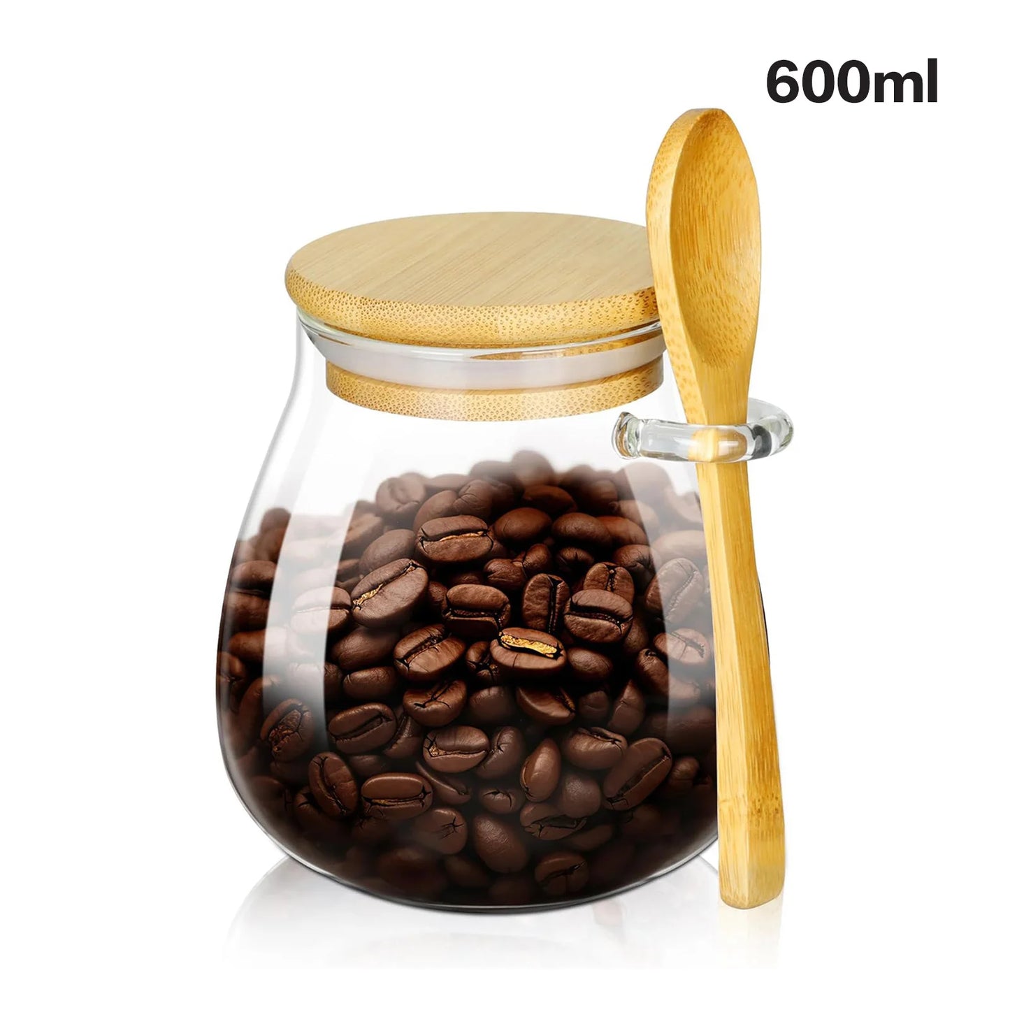 Recipiente hermético de vidrio para alimentos - con tapa