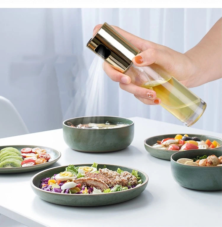 Dispensador de aceite - 1000ml - vidrio y acero inoxidable