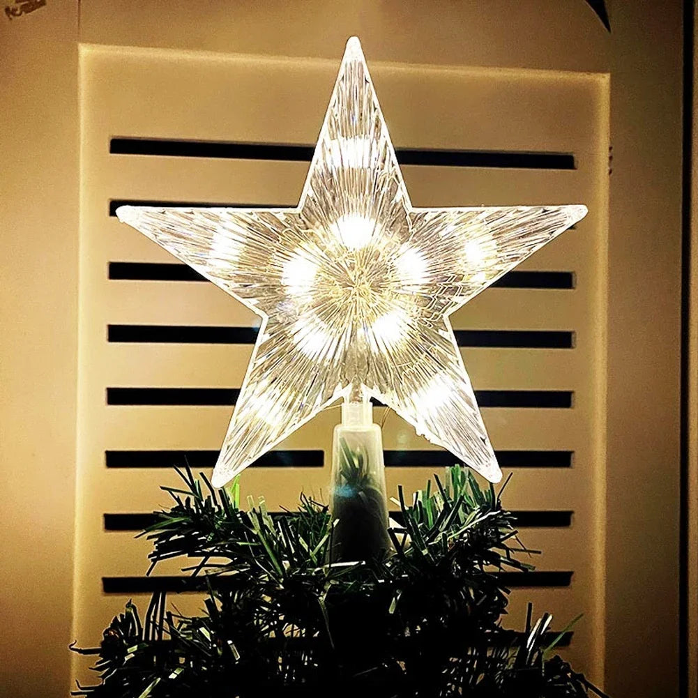 Estrella para árbol - luz LED - alto 15 cm