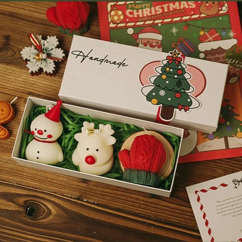 Set caja rectangular de 3 velas