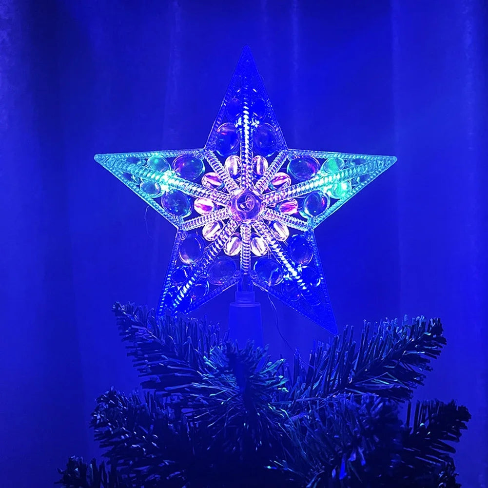 Estrella para árbol - luz LED - alto 15 cm